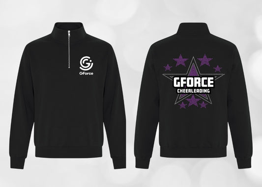 G-FORCE - 1/4 de zip version rhinestones