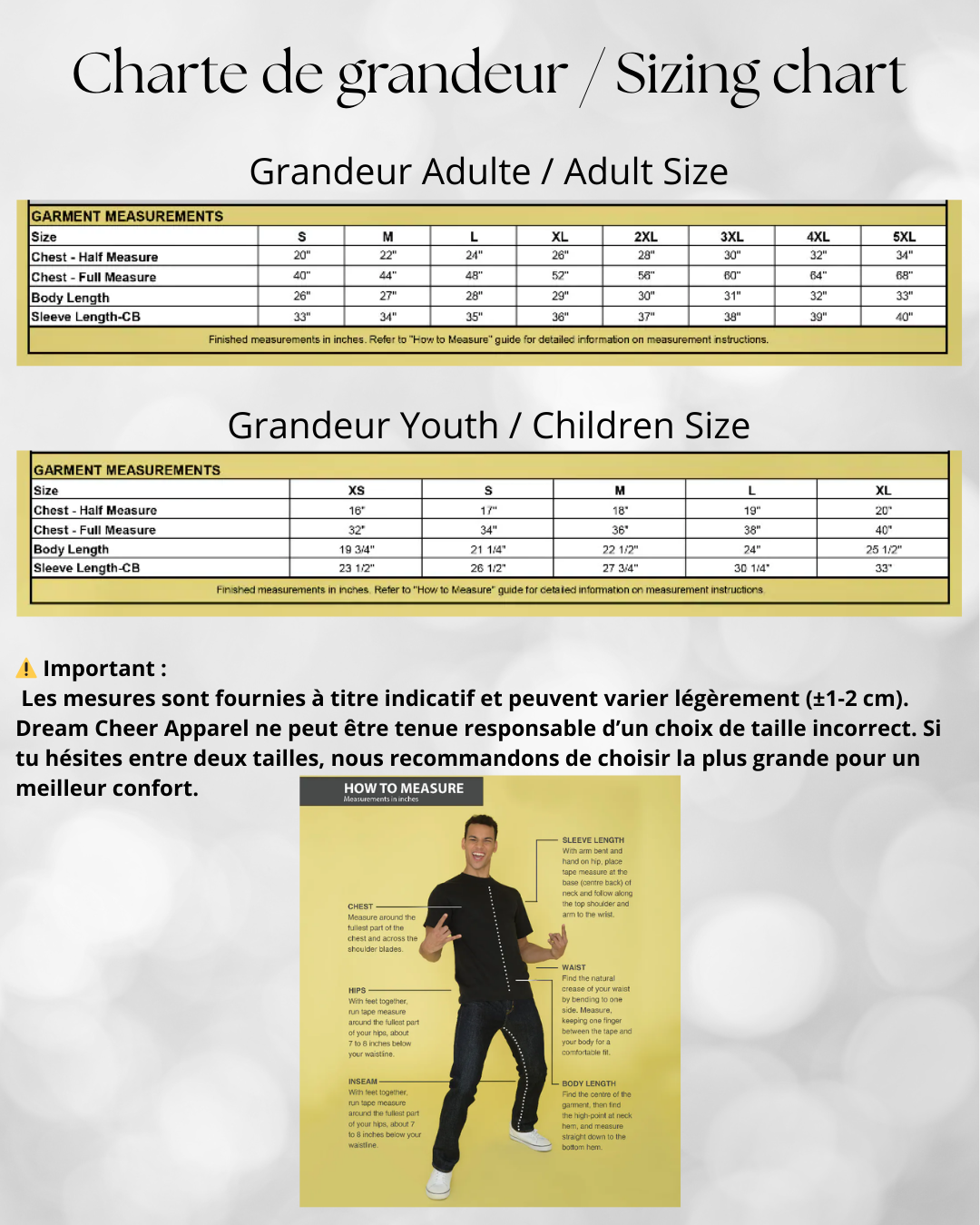 ELITE - Chandails CHEERMOM/DAD/FAN