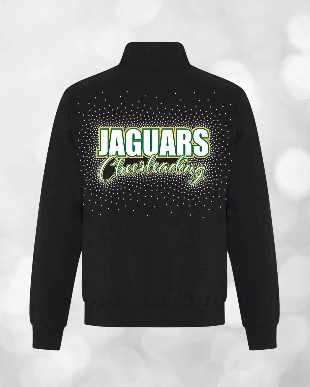 1/4 Zip Cheerleading avec rhinestones